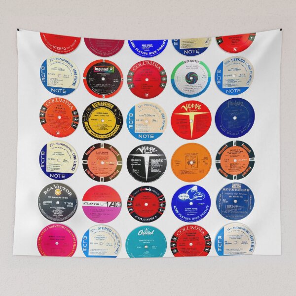 Item preview, Jazz Abstract Print - Vinyl Stickers - Greatest Jazz Music designed and sold by Mr Mustard Prints.