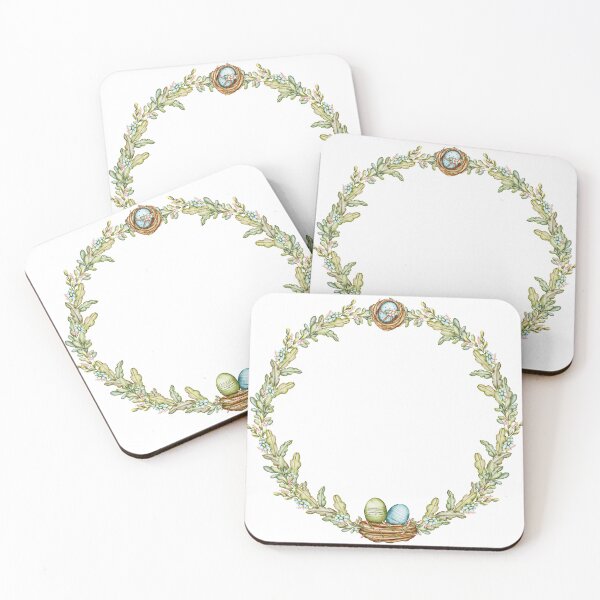 Item preview, watercolour  frames and compositions of elementsEaster bunnies and ducks designed and sold by NelenaArt.