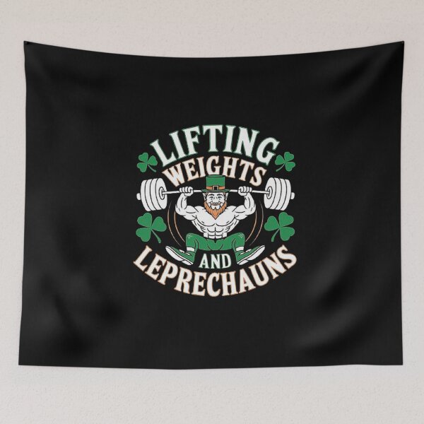 Item preview, Leprechaun Weightlifting - Irish Strength and Humor designed and sold by love3617.