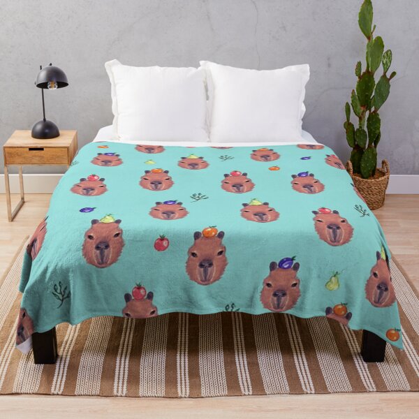 Item preview, Capybara fruits pattern kawaii designed and sold by kippeo.