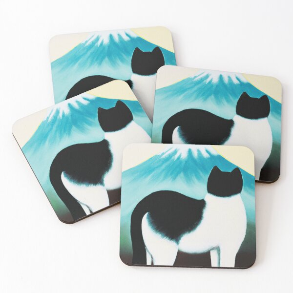 Item preview, a cat and fuji mountain designed and sold by MerryCrown.