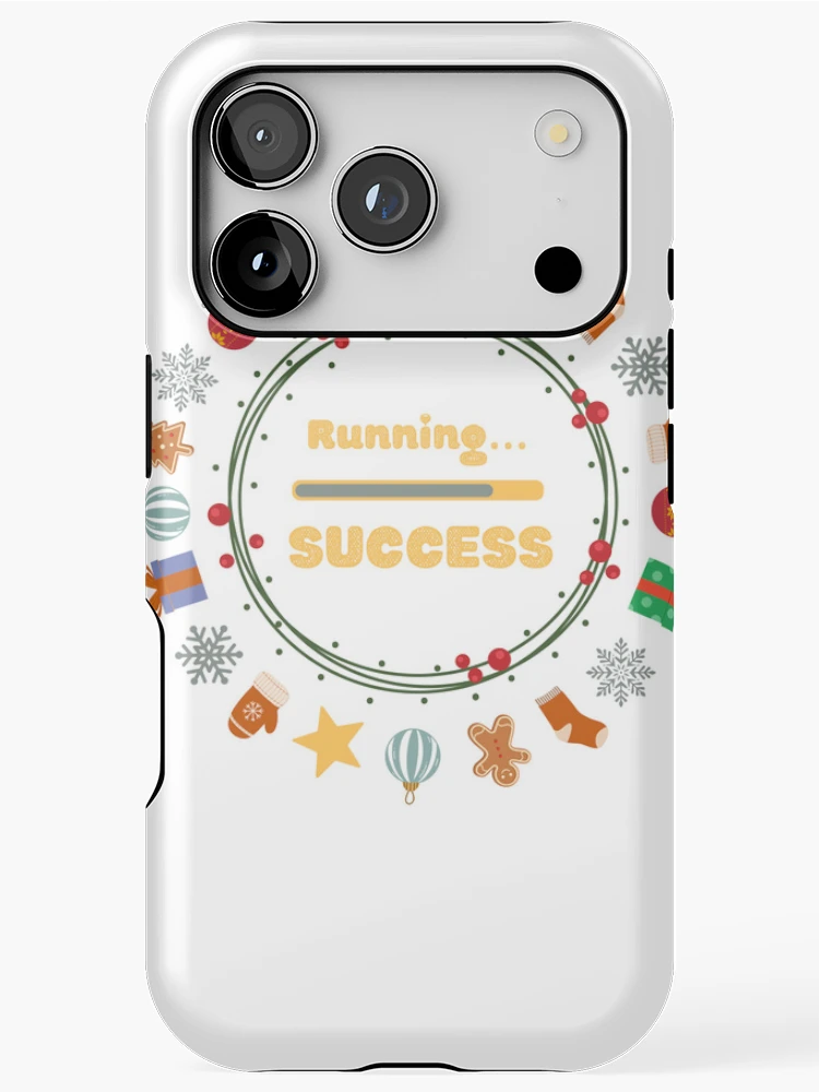 Thumbnail 1 of 4, iPhone Case, Festive Loading - Christmas "Running... Success!" designed and sold by I-RDesign.