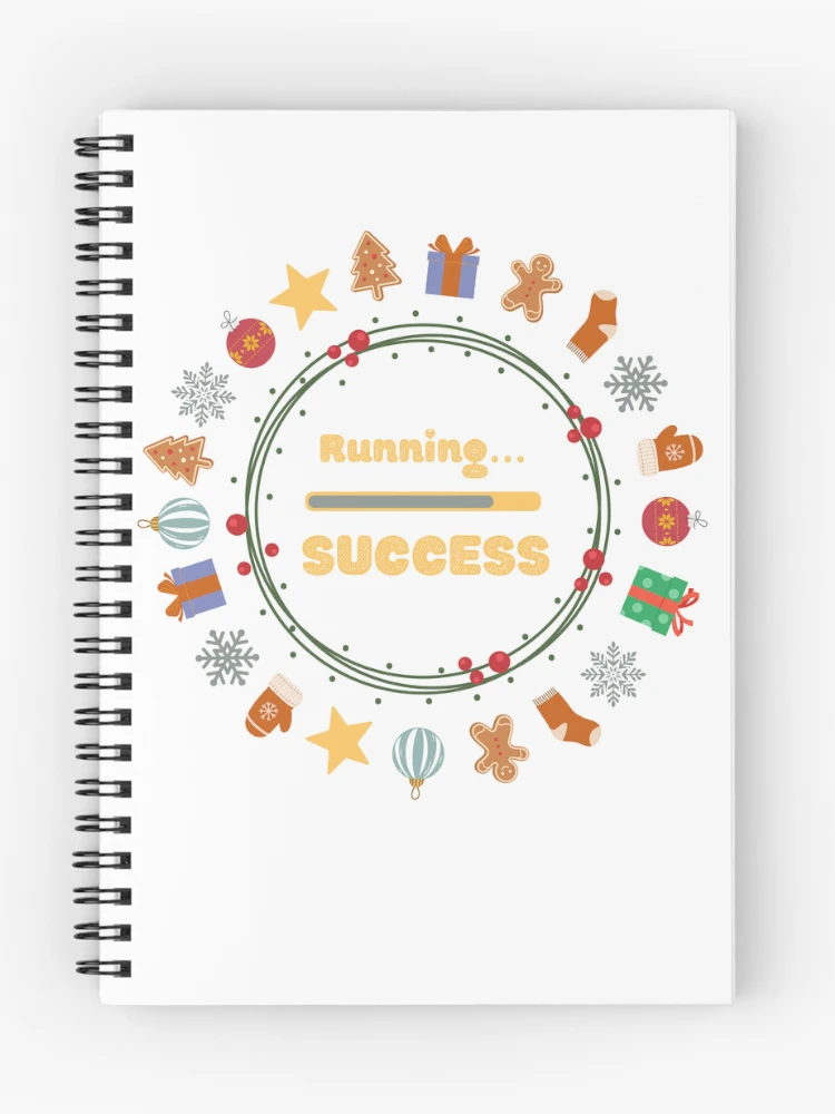 Thumbnail 1 of 3, Journal, Festive Loading - Christmas "Running... Success!" designed and sold by I-RDesign.