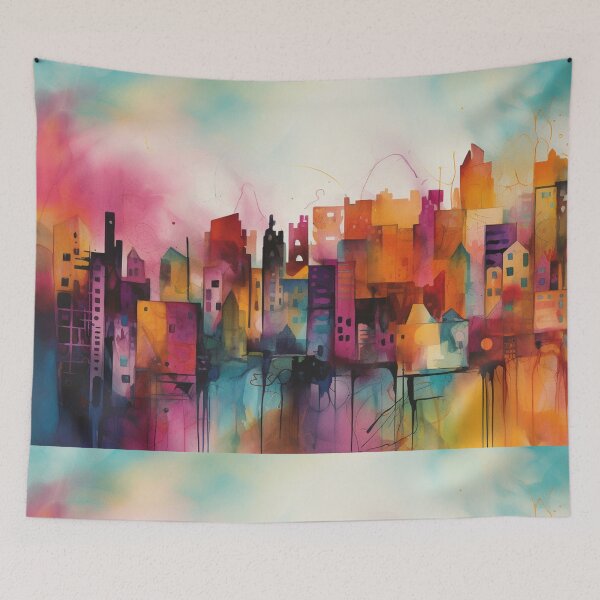 Item preview, Abstract Ink Cityscape Artwork designed and sold by Desireehaz.