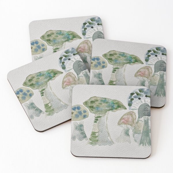Artikelvorschau, Weiche launische Pilze Aquarell entworfen und verkauft von LakeArtWorks.