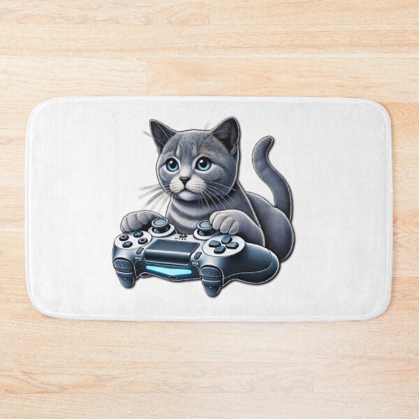 Item preview, Gaming Purrfection: Cat Gamer Design designed and sold by HopeLoom.