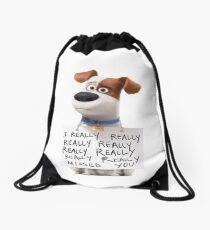 The secret life of pets Max Drawstring Bag