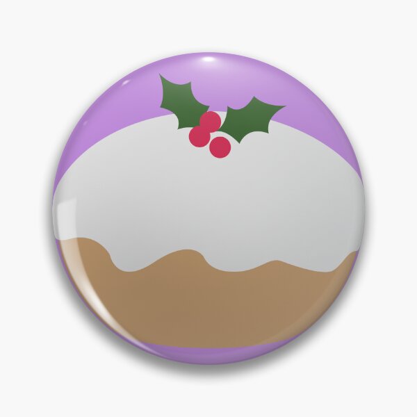 Item preview, Christmas Desssert Pudding Holly Light PurpleBackground designed and sold by SimplyPsycho.