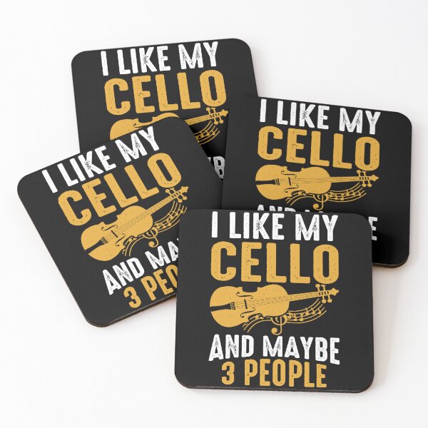 Item preview, Musical Vibes Violin Cello Quote designed and sold by Belhbib Art ⭐⭐⭐⭐⭐.