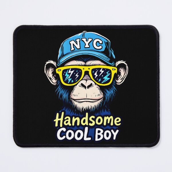 Item preview, Handsome Cool Boy Chimpanzee designed and sold by AlphaTeez.