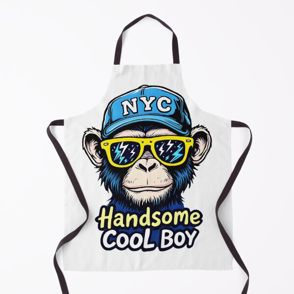 Item preview, Handsome Cool Boy Chimpanzee designed and sold by AlphaTeez.