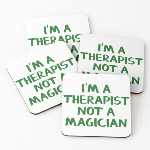 Item preview, I'm a therapist not a magician designed and sold by Angry Swan Designs.