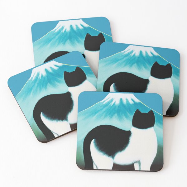Item preview, a cat and fuji mountain designed and sold by MerryCrown.