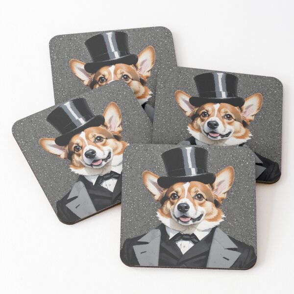 Item preview, Dapper Corgi in a Tophat designed and sold by Slick-Waffles.