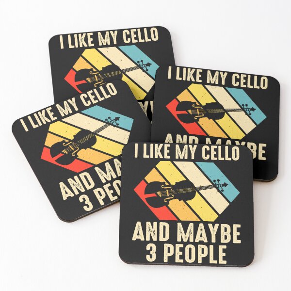 Item preview, Funny Quote Retro vintage Cello designed and sold by Belhbib Art ⭐⭐⭐⭐⭐.