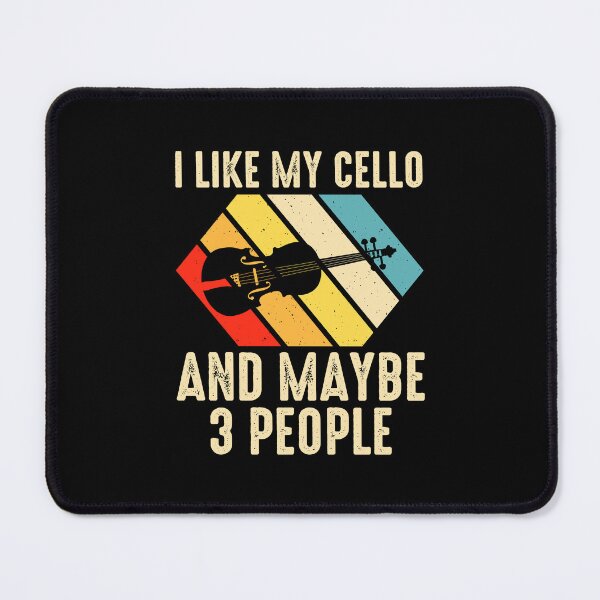 Item preview, Funny Quote Retro vintage Cello designed and sold by Belhbib Art ⭐⭐⭐⭐⭐.
