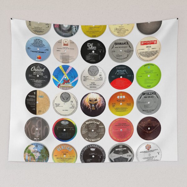 Item preview, Heavy Metal Abstract Print - Vinyl Stickers - Greatest Metal Music designed and sold by Mr Mustard Prints.