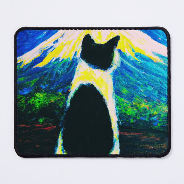 Item preview, a cat and fuji mountain designed and sold by MerryCrown.