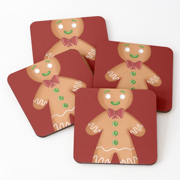 Item preview, Christmas Gingerbreadman Dark Red Merry christmas sticker designed and sold by SimplyPsycho.