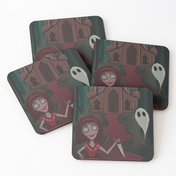 Item preview, Puzzle Illustration killer creepy cute, ghosts, halloween atmosphere designed and sold by HappyRiri.