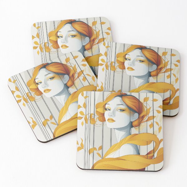 Item preview, Windswept Girl, Stylised Design designed and sold by Shoot-The-Moon.