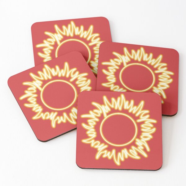 Item preview, Neon effect sun design #1 red background designed and sold by PEB-creative24.