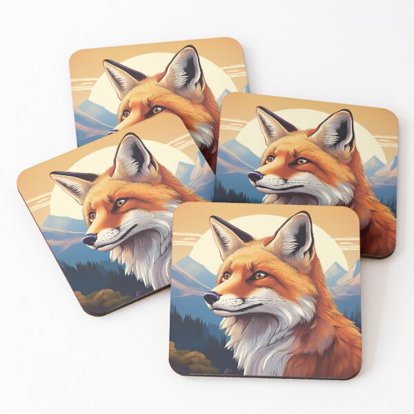 Item preview, Fox with Vibrant Sunny Background designed and sold by Brakeless-Dsgn.