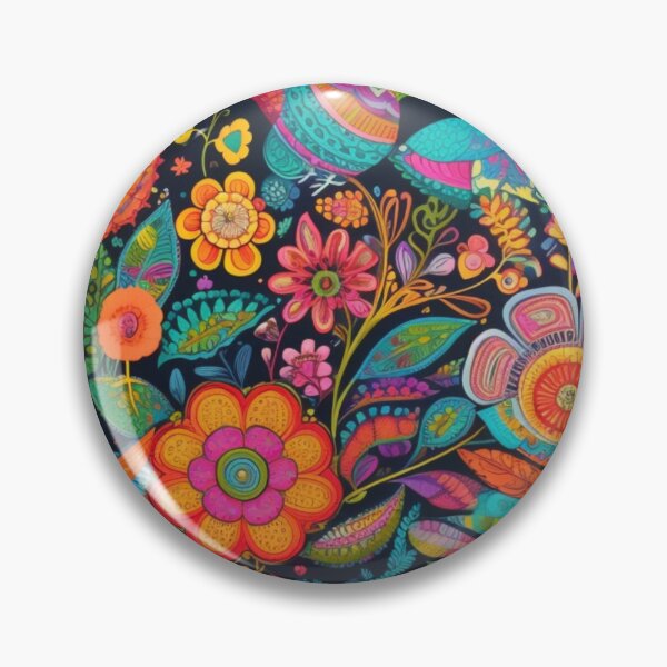 Item preview, Colorful Doodle Flowers and Birds Art designed and sold by Desireehaz.