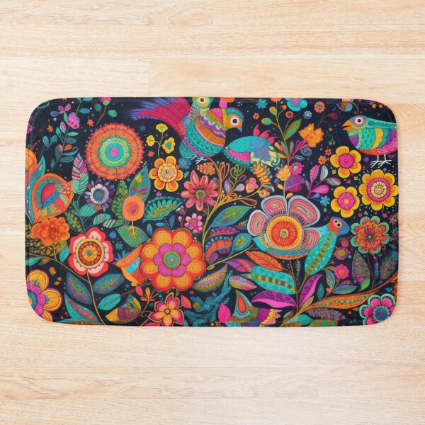 Item preview, Colorful Doodle Flowers and Birds Art designed and sold by Desireehaz.