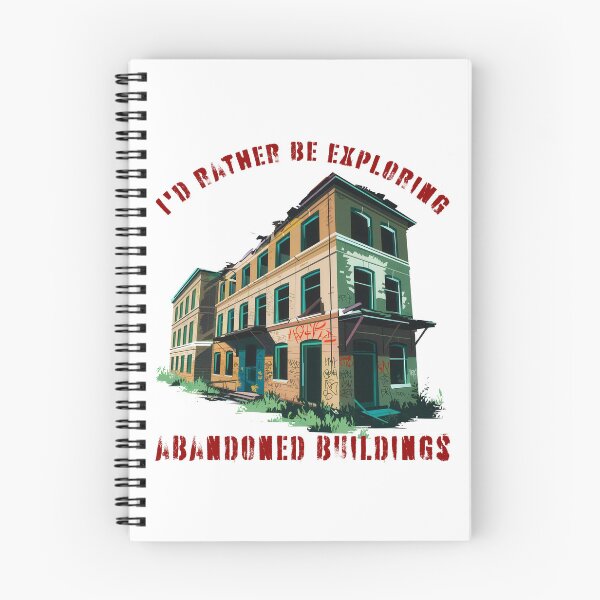 Item preview, Preferiría estar explorando edificios abandonados designed and sold by Angry Swan Designs.
