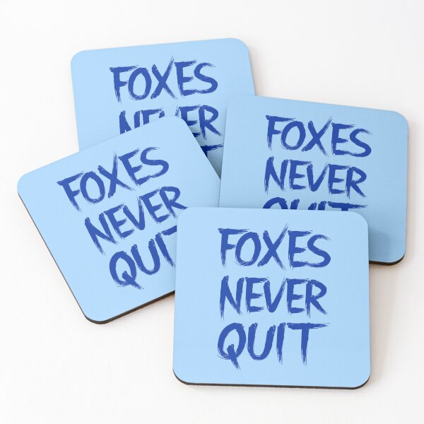 Item preview, Foxes Never Quit blue 2 designed and sold by VRedBaller.