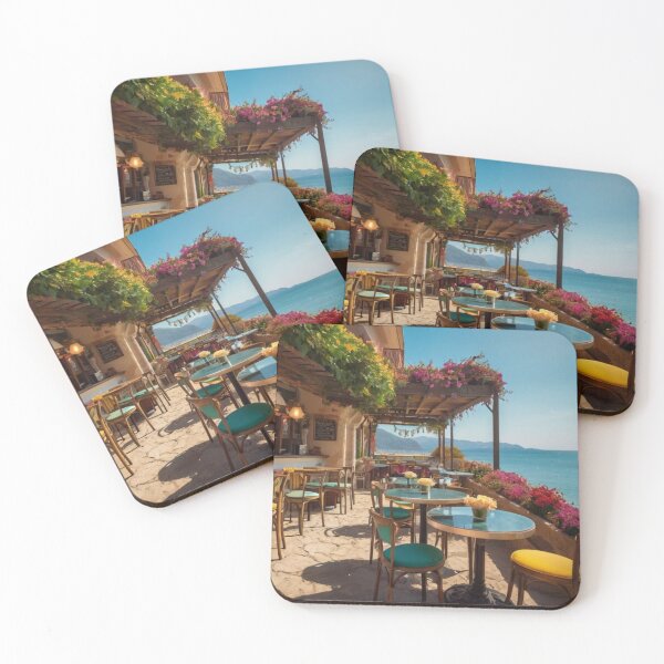 Item preview, Italian Beachfront Cafe Bliss designed and sold by BlareBlare.