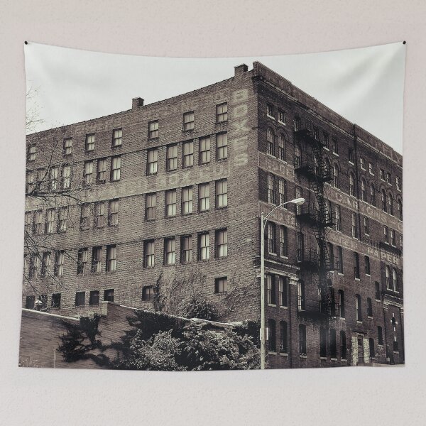 Item preview, Vintage Modern Sepia Print of Box Factory Building - Industrial Anchor Decor designed and sold by FraireDesign.