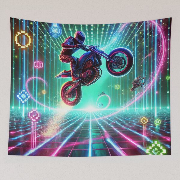 Item preview, Stunt Racer in a Digital World designed and sold by graphicbidu.
