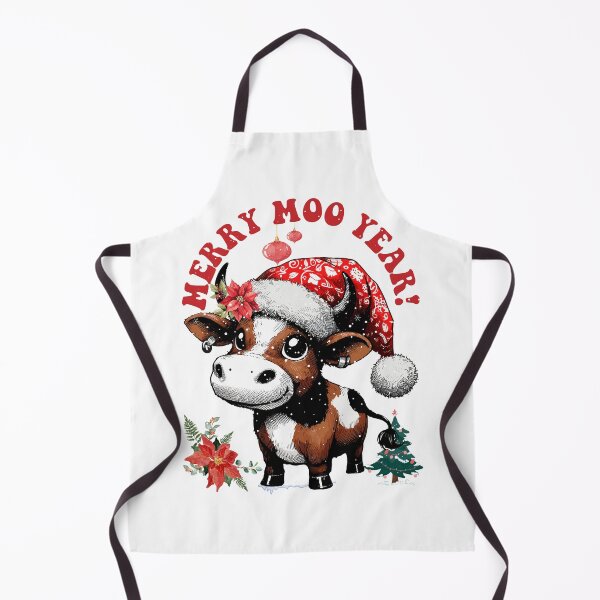 Item preview, Jersey Cow - Merry Moo Year! designed and sold by JessArty ⭐⭐⭐⭐⭐.