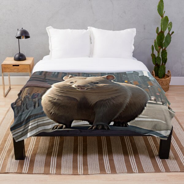 Item preview, Wombat on the street designed and sold by PierreAlbijanic.