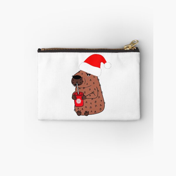 Item preview, Santa Hat Capybara Christmas designed and sold by Sartoris Art.