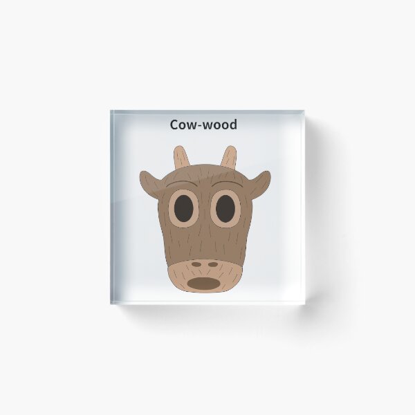 Item preview, cow-wood designed and sold by Sketchy Thinks.