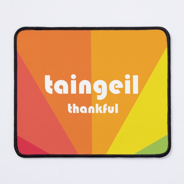 Item preview, thankful | taingeil (Scottish Gaelic translation) sqaure designed and sold by Mamaidh Made.