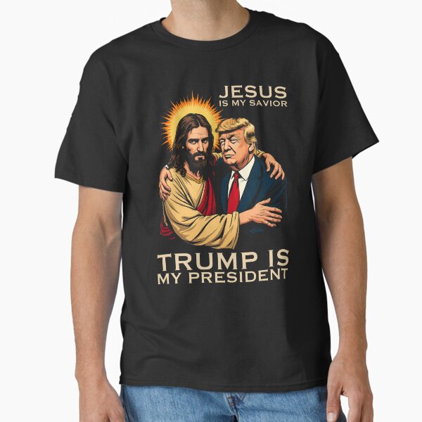 Item preview, Jesus Is My Savior Trump Is My President designed and sold by fusedtees.