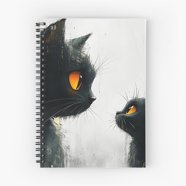 Item preview, Darker Than Black Bonding Black Cats in a Gentle Gaze designed and sold by DreamDigi2024RB.