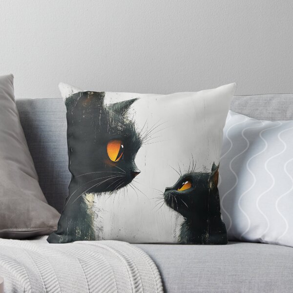 Item preview, Darker Than Black Bonding Black Cats in a Gentle Gaze designed and sold by DreamDigi2024RB.