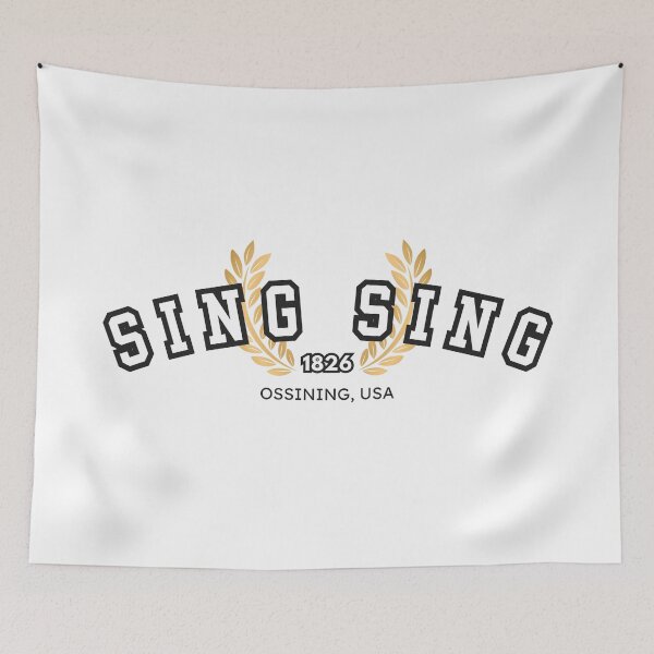 Item preview, Sing Sing Prison “Varsity,” White and Black designed and sold by UNK-Fatigues.