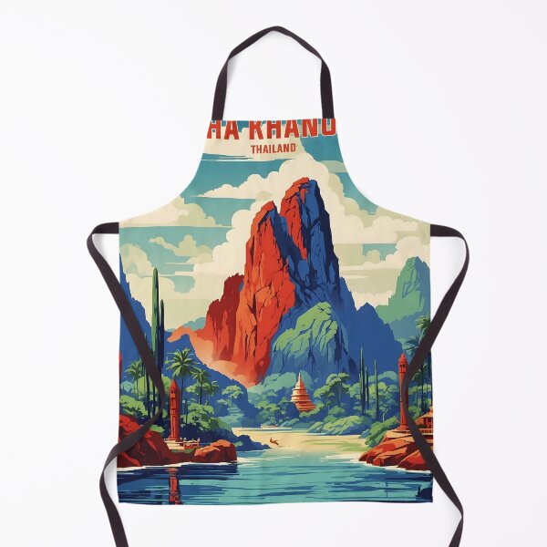 Item preview, Tha Khanon Thailand Vintage Retro Travel Tourism designed and sold by TravelersGems.