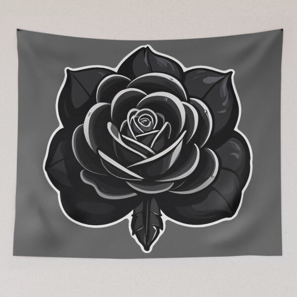 Item preview, Black Goth Flower designed and sold by MadnessEnvelope.
