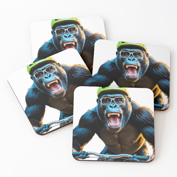 Item preview, Gorilla monkey riding a bike designed and sold by Dan9010.