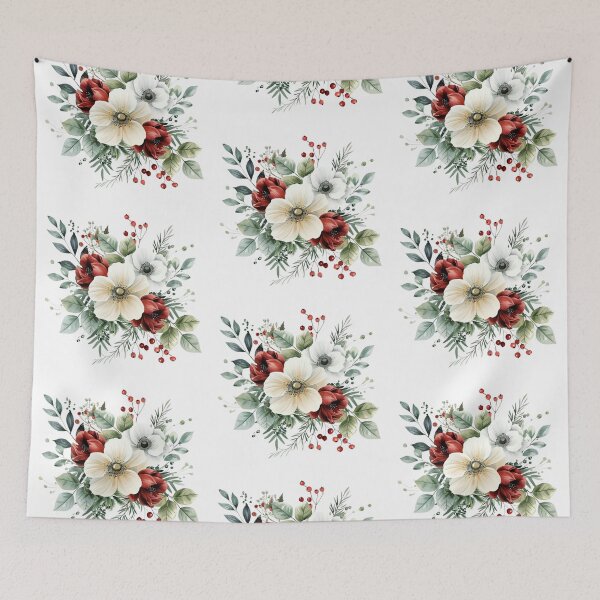 Item preview, Christmas flower bouquet designed and sold by MendaciousMina.