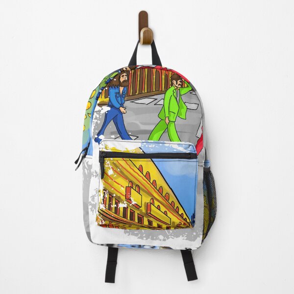 Item preview, Balossu: Sardinian Stroll: Beatles Cartoon Tribute, Abbey Road in Cagliari Chaos designed and sold by Arte Cartoon From TagTeam Group.