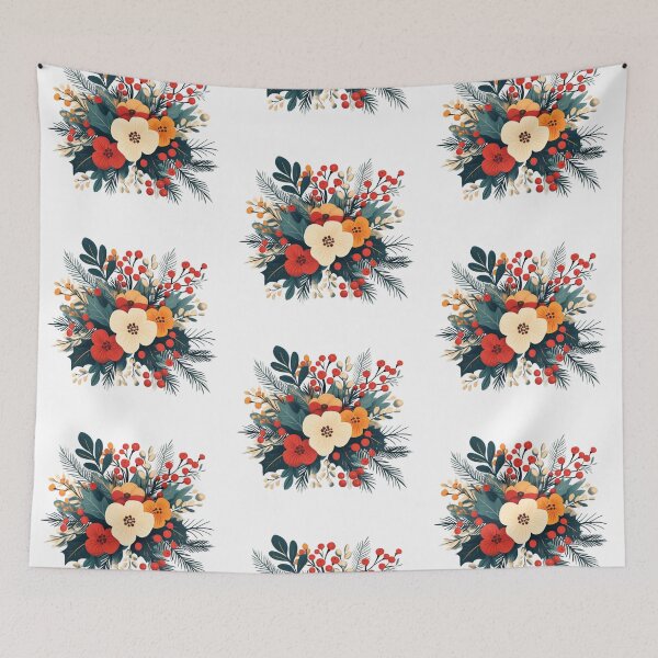 Item preview, Christmas flower bouquet designed and sold by MendaciousMina.