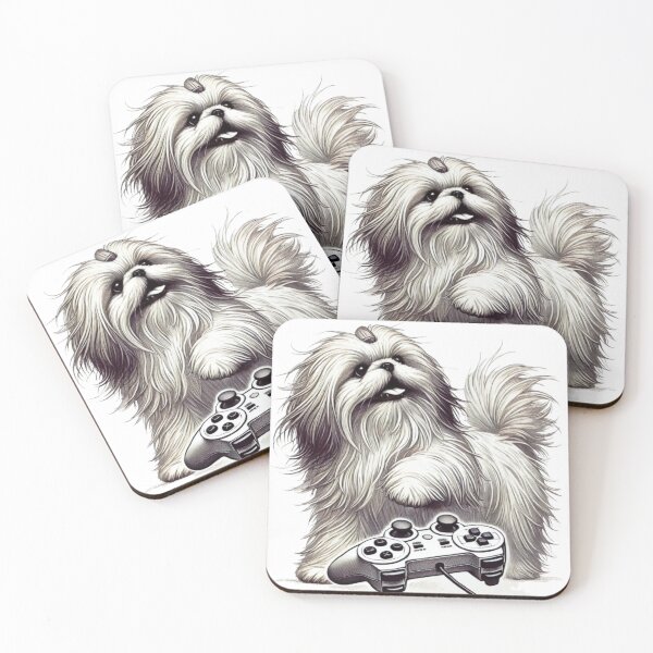 Item preview, Shih Tzu Gamer: Paw-some Player in Action designed and sold by HopeLoom.